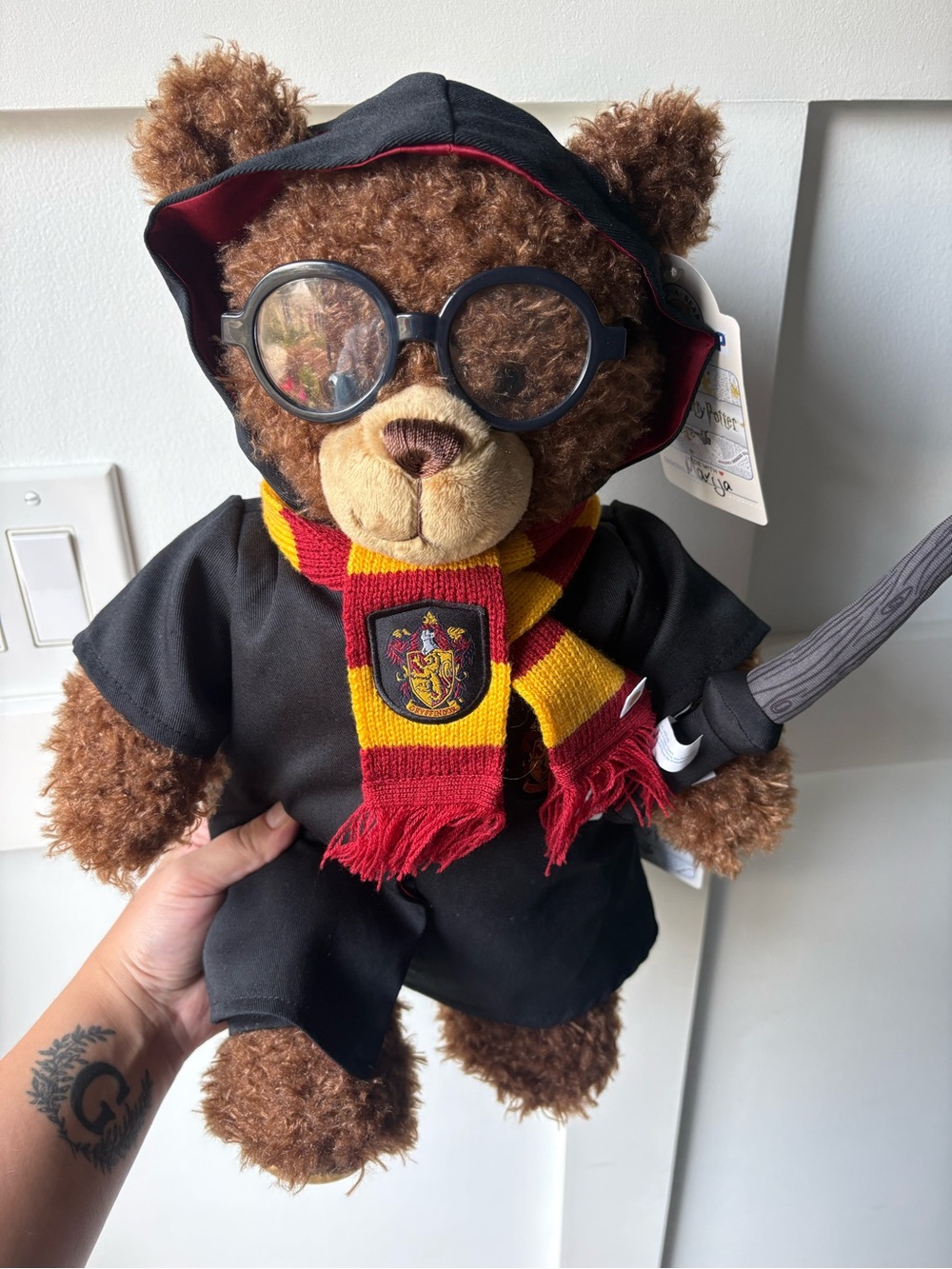 NWT Build-A-Bear Harry Potter Gryffindor Plush Teddy Bear Gift Set